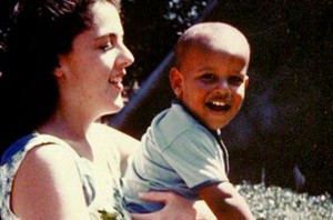 Obama and his mother. Flickr. Creative Commons License