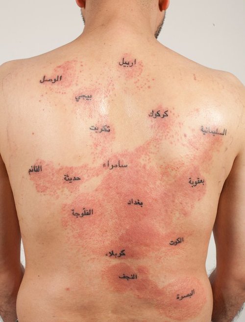 Wafaa Bilals Tattooed Black Wafaa Bilals Tattooed Black