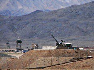 Anti-aircraft guns at Natanz, an Iranian nuclear facility. Hamed Saber, Wikimedia Commons, Creative Commons.