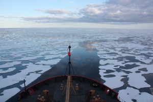 U.S. Coast Guard Cutter Healy in the Beaufort Sea, northeast of Barrow, Alaska